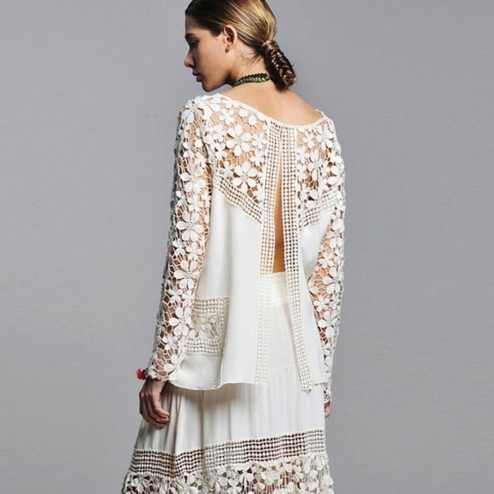 Alexis Zuzanna crochet open back top